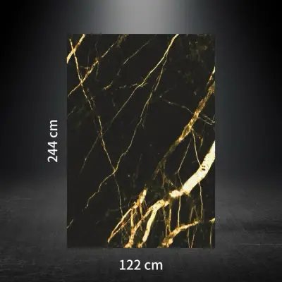 PVC Duvar Paneli BLACK GOLDEN 122*244cm