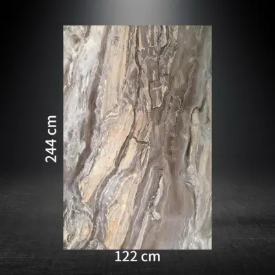 PVC Duvar Paneli  OROBICA GREY  122*244cm