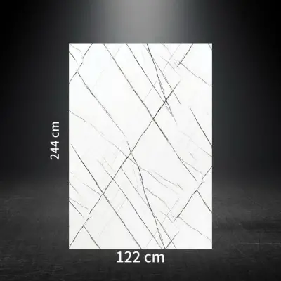 PVC Duvar Paneli SAHARA WHITE 122*244cm