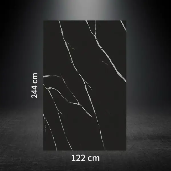 PVC Duvar Paneli CARRARA BLACK   122*244cm